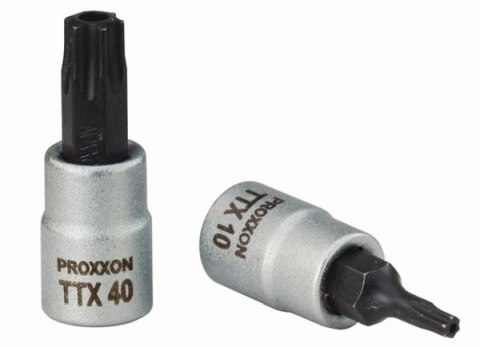 PROXXON 23 761 / 23761 Hylsyavain torx 1/4" - torx-kärkihylsy TX27 23761 Screwdriver bit socket 1/4" for recessed TX screws TX27