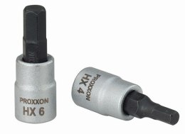 PROXXON 23745 Hylsyavain HEX 1/4 hex-kärkihylsy 4mm 23745 Screwdriver bit socket 1/4 for in-hex screws, 4mm L33mm