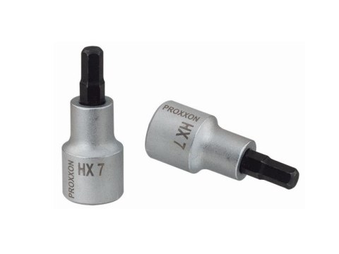 Hylsyavain HEX 1/2" hex-kärkihylsy 7mm L55mm PROXXON 23478 Screwdriver bit socket 1/2 for in-hex screws 7mm L55mm PROXXON 23478