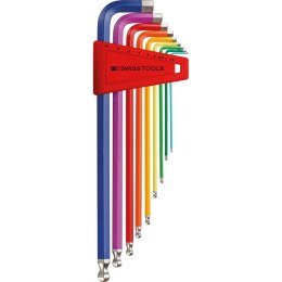 Hex key set 1,5-10mm Rainbow PB Swiss Tools PB 212.LH-10 RB