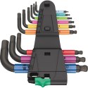 Zestaw kluczy trzpieniowych imbusowych z kulką, BlackLaser, metrycznych, 950/9 Hex-Plus 1,5-10mm Multicolour 2 05133164001