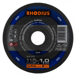 RHODIUS METAL CUTTING DISC - STEEL - 115x1,0mm XT77 208698