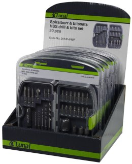 Bit and drill set with 30 pieces Luna 201410107 / 7311662150372