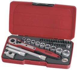 Socket set. With 3/8'' square drive 3/8
