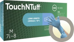 Rękawice nitrylowe jednorazowe TouchNTuff 92-665, rozmiar 7,5-8 (100 sztuk) Ansell