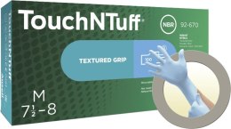 Rękawice nitrylowe jednorazowe TouchNTuff 92-670, rozmiar 6,5-7 (100 sztuk) Ansell