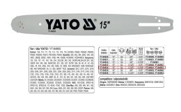 YATO PROWADNICA ŁAŃCUCHA 38cm/64/325