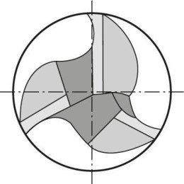 Frez trzpieniowy pełnowęglikowy TiALN 3-ostrza 2mm GÜHRING