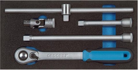 Jatkovarsisarja 1/2" / Jatkovarret 2309114 GEDORE Accessories for socket wrenches 1/2" in 1/3 Check-Tool-Module