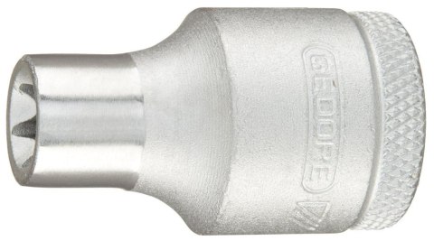 GEDORE 6145720 Hylsyavain 1/2" TORX TX E10 6145720 Socket 1/2" for protruding TX head screws  1/2" TORX TX E10 M8 L38mm