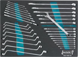 HAZET 163-140/33 Double ended ring spanner set 6-24. For tool trolleys