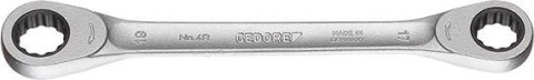 GEDORE 2306751 Räikkälenkkiavain-kaksipäinen 10x13mm  2306751 Double ring ratchet spanner 10x13mm  L 165,5mm