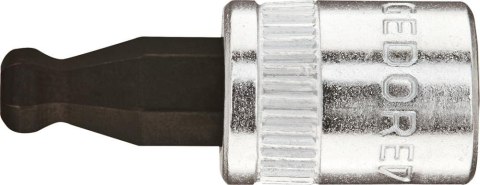 2219409 Hylsyavain 1/4" - hex-kärkihylsy 4mm 2219409 Screwdriver bit socket 1/4" with ball end, for in-hex screws 4mm L 37 mm