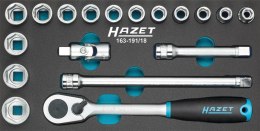 HAZET 163-191/18 Socket set 1/2