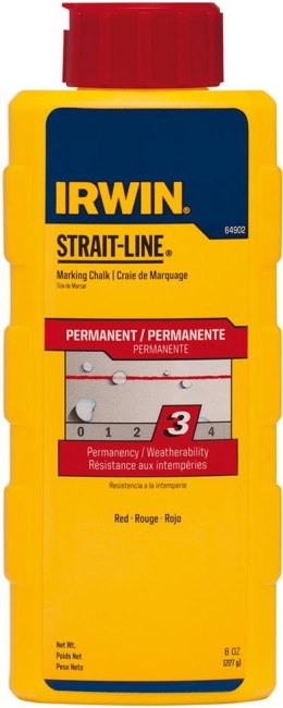 Kreda traserska 227g, kolor czerwony IRWIN STRAIT-LINE