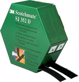 Tasma haczykowa i petelk.Scotchmate SJ352D 25,4mmx5m 3M