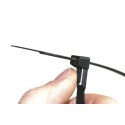 Opaska kablowa z nylonu kolor czarny 360x7,5mm po 100szt. odpinana SapiSelco