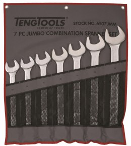 7-elementowy zestaw kluczy płasko-oczkowych 33-50 mm Teng Tools