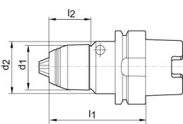 Uchwyt wiertarski CNC AKL DIN69893 1-16mm HSK63 ALBRECHT