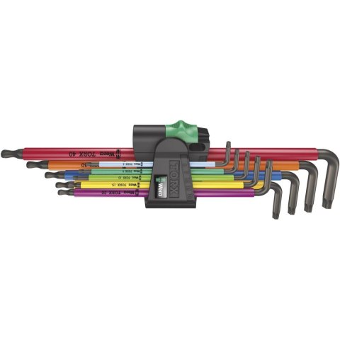 967/9 TX XL Multicolour 1 L-key set for TORX® screws, long, 9 pieces 05024480001