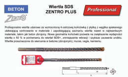 5,5X115 SDS+ ZENTRO 4-OSTRZA
